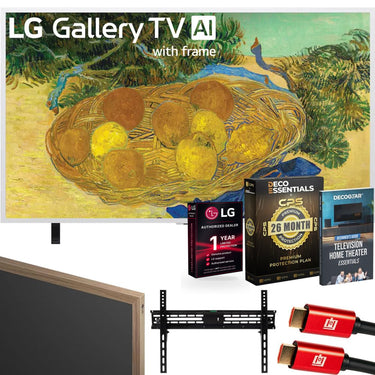 LG 65" Gallery TV Mini LED 4K TV 2026 + Wood Frame + Warranty + Accessories Bundle