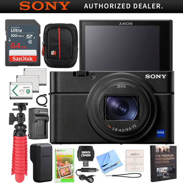 Sony Cyber-Shot DSC-RX100 VII Camera Kit DSC-RX100M7 Triple Battery 64GB Pro Bundle