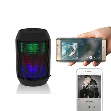 BlackHat Tech Compact Bluetooth Speaker with Surround Colorful LED Lighting