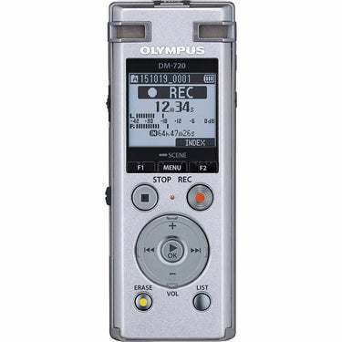 OM Digital Solutions DM-720 Digital Professional Voice Recorder, Silver (V414111SU000)