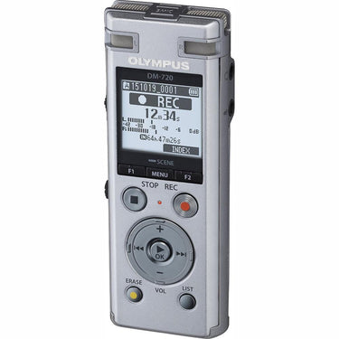 OM Digital Solutions DM-720 Digital Professional Voice Recorder, Silver (V414111SU000)