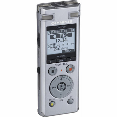OM Digital Solutions DM-720 Digital Professional Voice Recorder, Silver (V414111SU000)