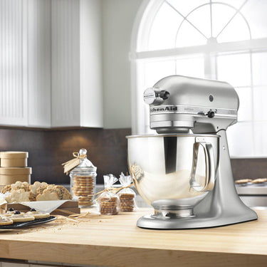 KitchenAid Artisan Series 5-Quart Tilt-Head Stand Mixer in Contour Silver - KSM150PSCU
