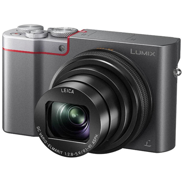 Panasonic ZS100 LUMIX 4K 20 MP Digital Camera with Wi-Fi - Silver (DMC-ZS100S) - OPEN BOX