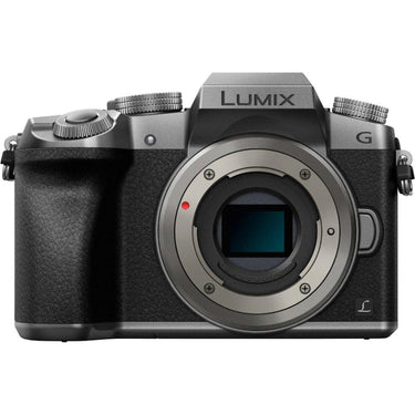 Panasonic LUMIX G7 Interchangeable Lens 4K Silver DSLM Camera 14-42mm Lens + 64GB Bundle