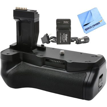 Vivitar Deluxe Power Battery Grip for Canon EOS Rebel T6I/T6S Cameras w/ Battery Pack