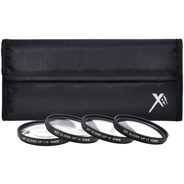 Xit Pro UV CPL FLD Lens Filter + Close-Up Macro Deluxe Accessory Kit for 58mm Filter