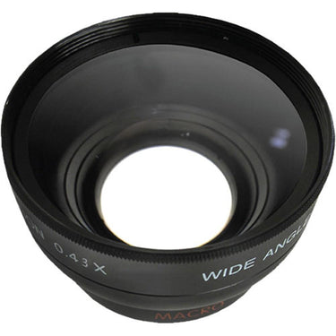 General Brand Pro .43x Wide Angle Lens w/ Macro 58mm Threading (Black)