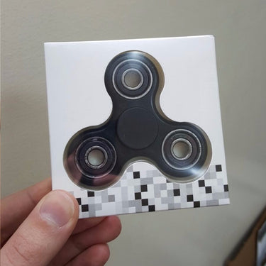 General Brand Fidget Spinner 3-Edge Tri-Spinner Hand Toy - Black