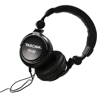Tascam TH-02-B Closed-Back Professional Headphones (Black) - Open Box