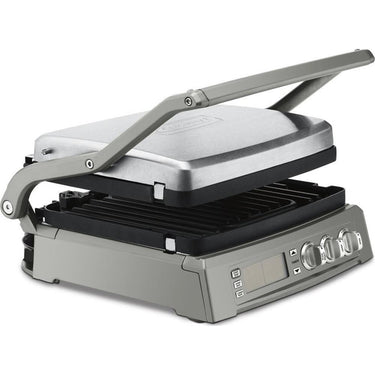 Cuisinart 6-in-1 Elite Griddler, Electric Grill, Griddle & Top Melt, 500°F Temperature Sea