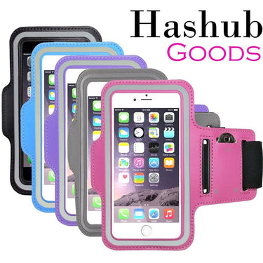 Hashub Goods Sports Running Armband for iPhone 6/Galaxy Alpha/Sony Z3/Moto X in Light Purple