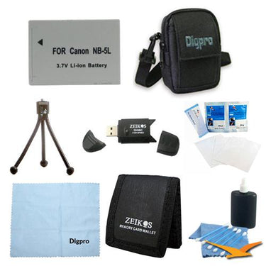 Special Loaded Value NB-5L Battery Kit for Canon S100,S110, SX230 & SX210