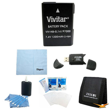 Special Loaded Value EN-EL14 Battery Kit for the Nikon p7000, p7100, d3200, d5200