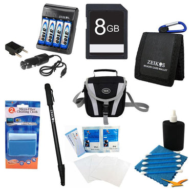 Special Essential AA Battery 8GB Kit - Fujifilm S2950, S4200, S4500, CANON SX160, GE X50