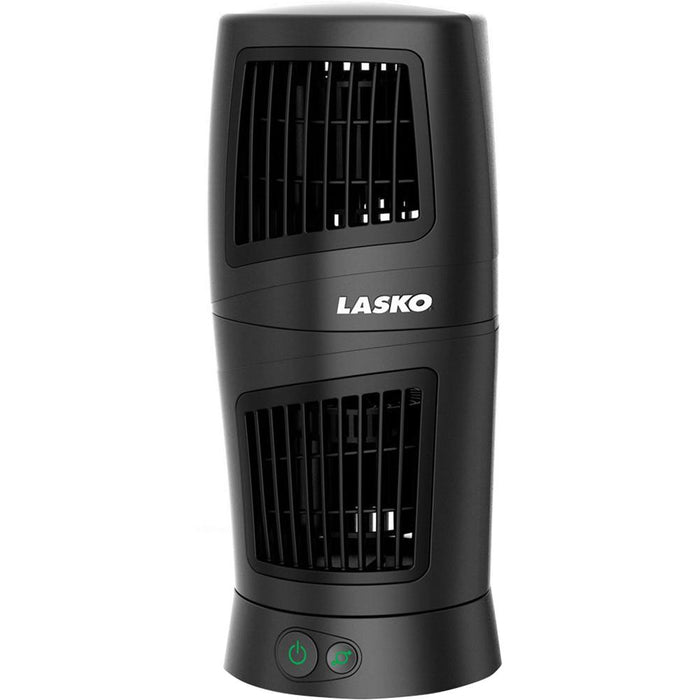 Lasko 4911 11.85-Inch Twist-Top Tower Desk Fan - Black