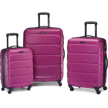 Samsonite Omni Hardside Luggage Spinner Set (20/24/28) Radiant Pink - Open Box