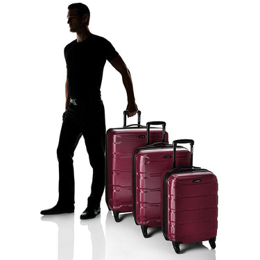 Samsonite Omni Hardside Luggage Spinner Set (20/24/28) Radiant Pink - Open Box