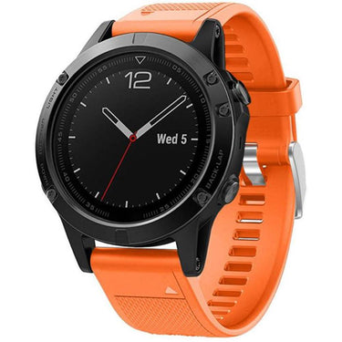 General Brand Orange Silicone Wrist Band for Garmin Fenix 5 Smartwatch