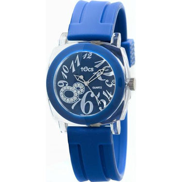 Tocs "Crystal 8" Analog Round Watch Marine Blue - 40118