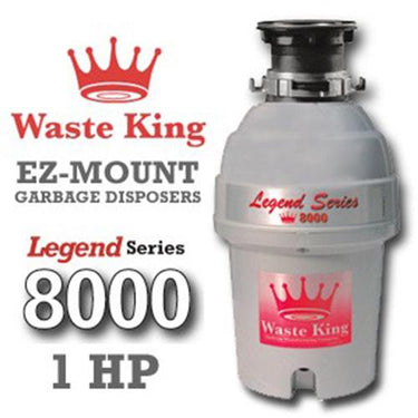 Waste King Legend Series 1 HP Continuous Feed Garbage Disposer - 8000