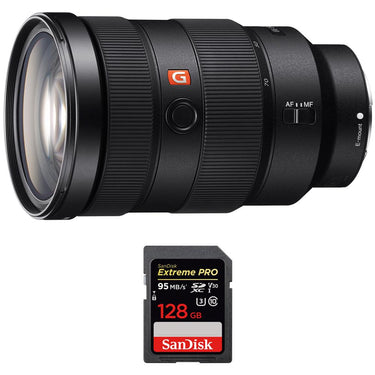 Sony FE 24-70mm F2.8 GM Full Frame E-Mount Lens w/ Sandisk 128GB Memory Card