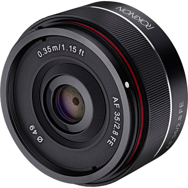 Rokinon 35mm f/2.8 FE (IO35AF-E) Ultra Compact Wide Angle Lens for Sony E Mount Kit