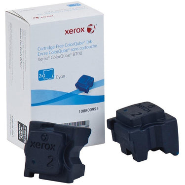 Xerox ColorQube 8700 Cyan Solid Ink Pack (2 Sticks) - 108R00990