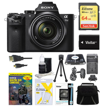 Sony Alpha 7II Interchangeable Lens Camera with 28-70mm Lens 64GB Bundle