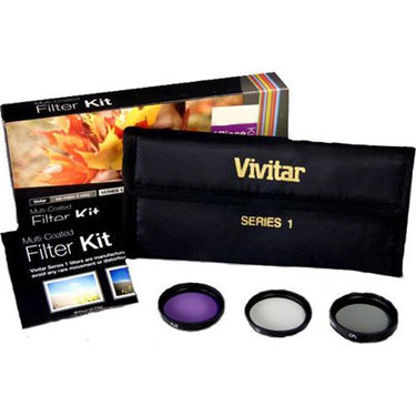 Vivitar 43mm UV, Polarizer & FLD Deluxe Filter kit (set of 3 + carrying case) FK-43