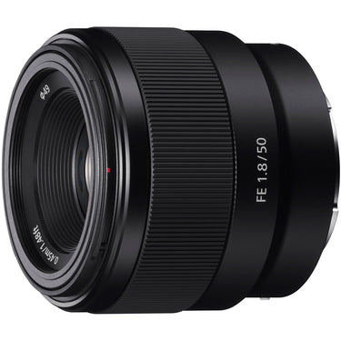 Sony FE 50mm F1.8 Full-frame Prime E-Mount Lens + 64GB Extreme SD Memory Card
