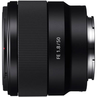 Sony FE 50mm F1.8 Full-frame Prime E-Mount Lens + 32GB Extreme SD Memory Card
