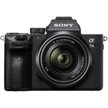Sony a7III Mirrorless Camera w/ 28-70mm Lens + 256GB Memory & Flash Accessory Bundle