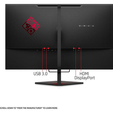Hewlett Packard Omen 27 Inch Gaming HD (1920 x 1080) 165Hz 1ms Gaming Monitor - Open Box