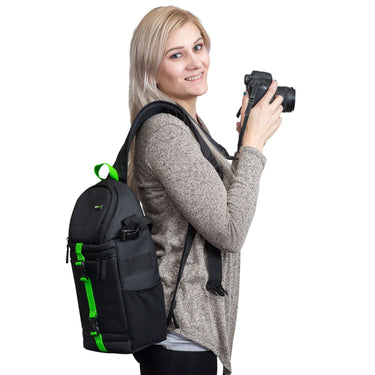 Deco Photo SB250B Sling Backpack Accessories Kit for DSLR and Mirrorless Cameras