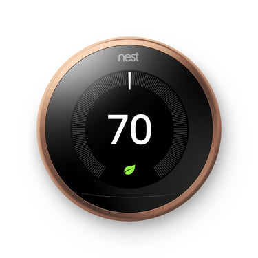 Google Nest 3rd Generation Learning Thermostat (Copper) T3021US