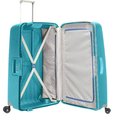 Samsonite SCure 28 Zipperless Spinner Luggage Aqua Blue (49308-1012) - Open Box