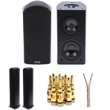 Pioneer Elite Andrew Jones Bookshelf Speakers Pair + Floorstanding Speaker Bundle