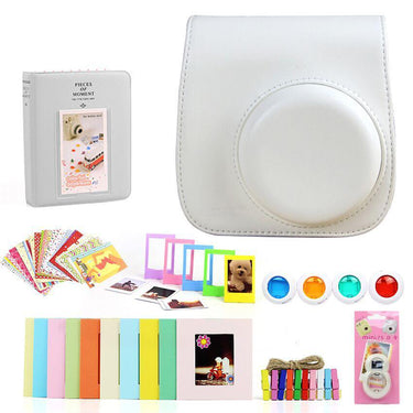 Deco Gear Accessories Bundle for Fujifilm Instax Mini 8/9 with Rainbow Film (10 Shots)