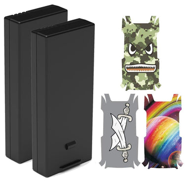 Deco Gear 2 DJI Tello Batteries with 3-Pack Body Skin Decals for DJI Tello