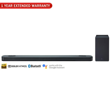 LG SK9Y 5.1.2-Channel Hi-Res Audio Soundbar w/ Dolby Atmos + Warranty Bundle