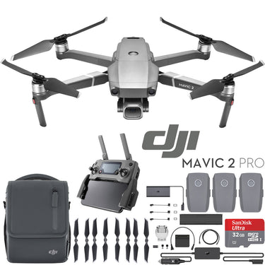 DJI Mavic 2 Pro Drone Fly More Kit with Hasselblad Camera CMOS Sensor & Memory Card