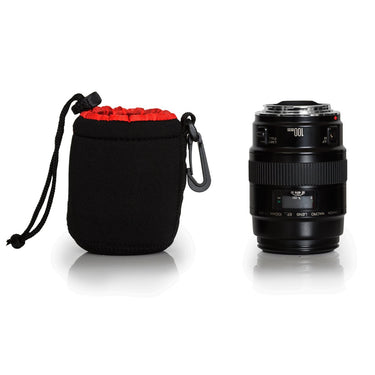 Deco Photo Small Neoprene Lens Bag Protective Sleeve Water & Scratch Resistant Pouch Case