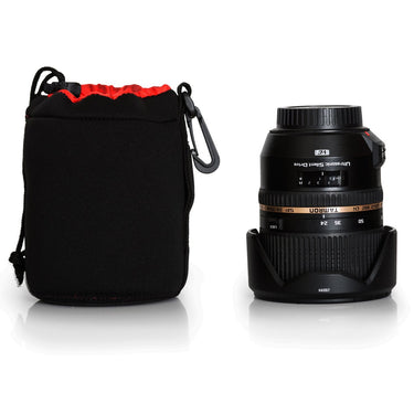 Deco Photo Medium Neoprene Lens Bag Protective Sleeve Water & Scratch Resistant Pouch Case