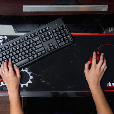 Deco Gear Large Extended Pro Gaming Mouse Pad Water Resistant Non-Slip (12" x 32")