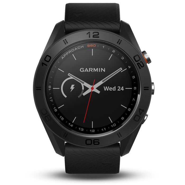 Garmin Approach S60 Golf Watch Black with Black Band