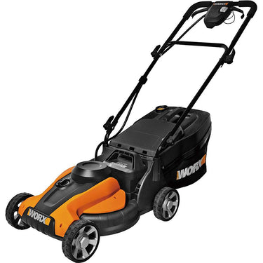 Worx 24V Cordless 14-inch Lawn Mower with IntelliCut & Removable Battery - Open Box