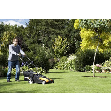 Worx 24V Cordless 14-inch Lawn Mower with IntelliCut & Removable Battery - Open Box