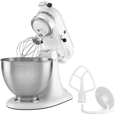 KitchenAid Classic Series 4.5 Quart Tilt-Head Stand Mixer, White (K45SS)