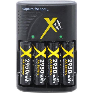 General Brand 4x Rechargeable AA Batteries w/ Charger